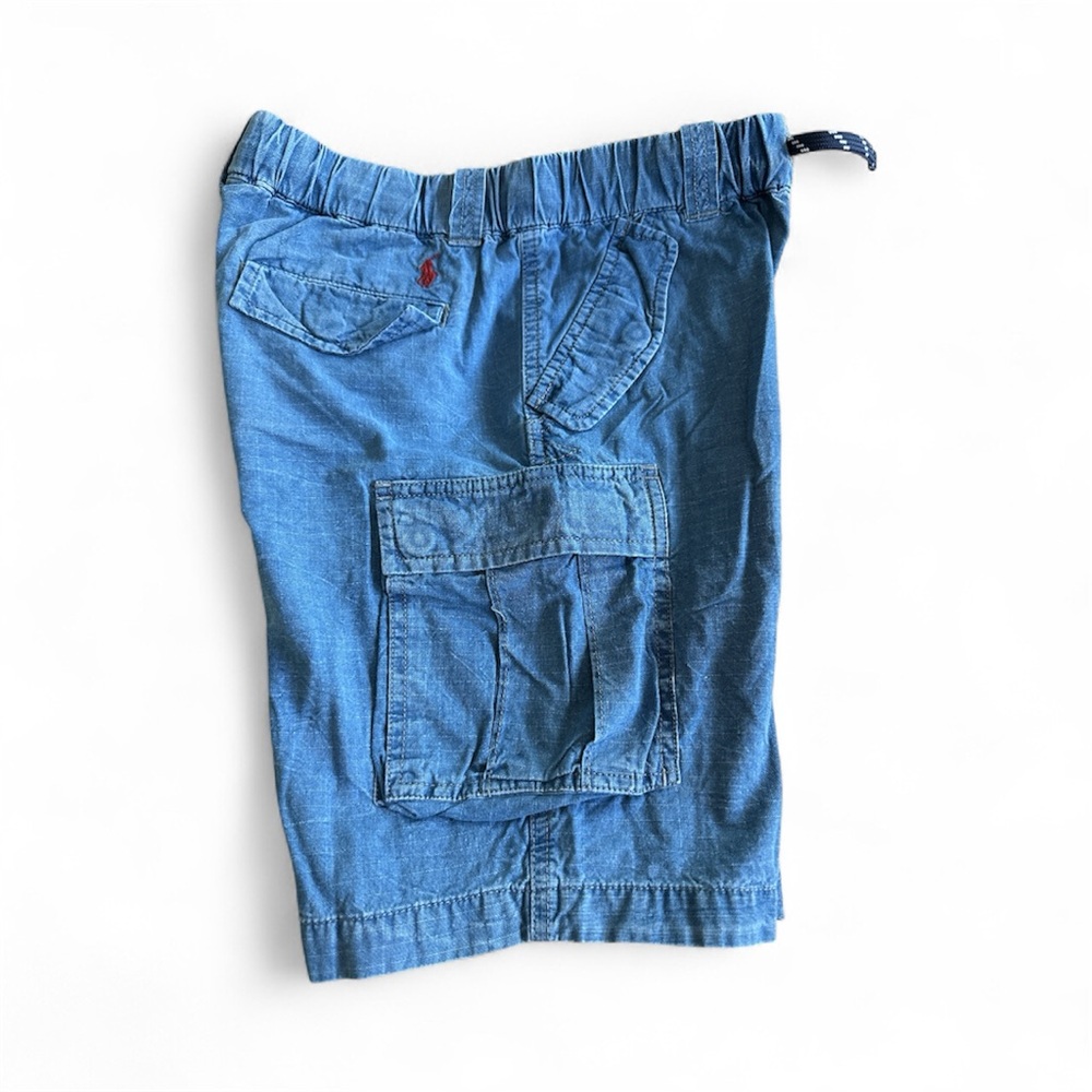 Boys Polo by Ralph Lauren Denim Blue Cargo Shorts